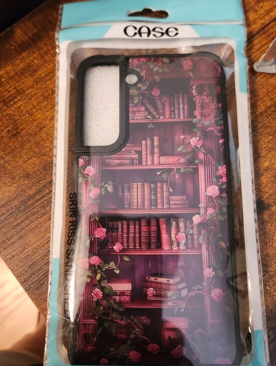 Other - Galaxy S22 Plus Phone Backimg Case, No Front. Purple, Bookshelf With Books